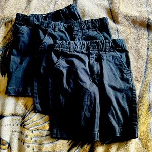 3sets of boy’s school uniform shorts size 6/black
